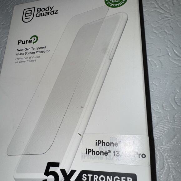 Body Guardz Pure 3 Tempered Glass Screen Protector For iPhone 14 13 13 Pro New - Picture 5 of 6